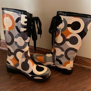 Coach rain and snow boots